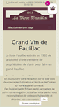 Mobile Screenshot of larosepauillac.com