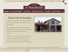 Tablet Screenshot of larosepauillac.com